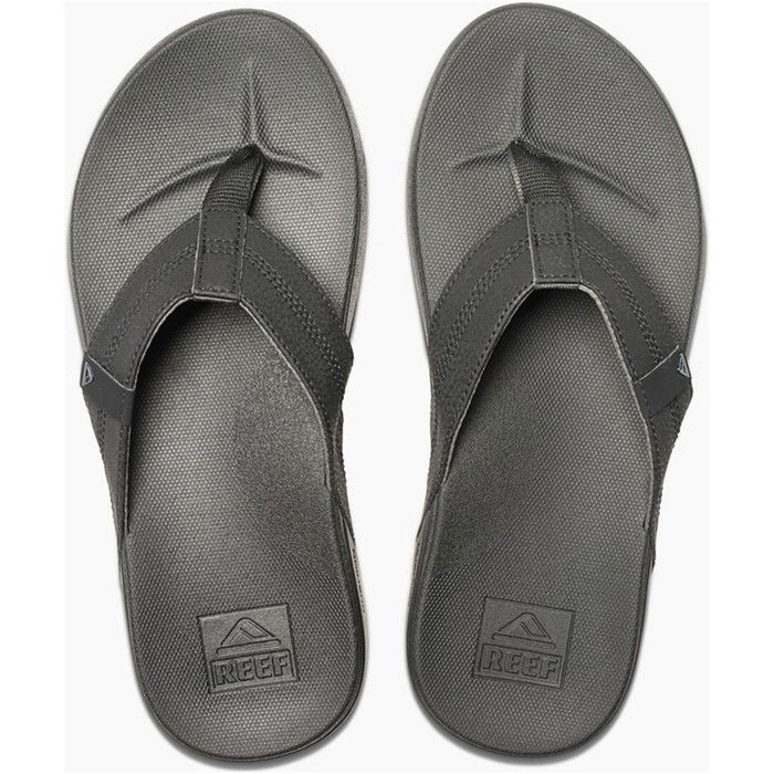 2024  Reef Mens Cushion Phantom Flip Flops Black RF0A3FDI